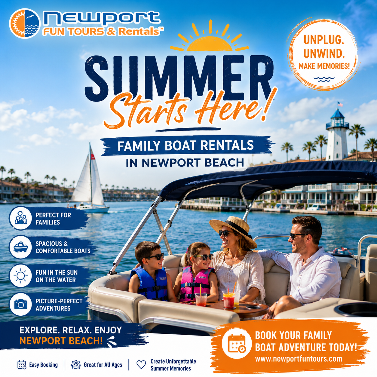 Explore Summer in Newport Beach by boat