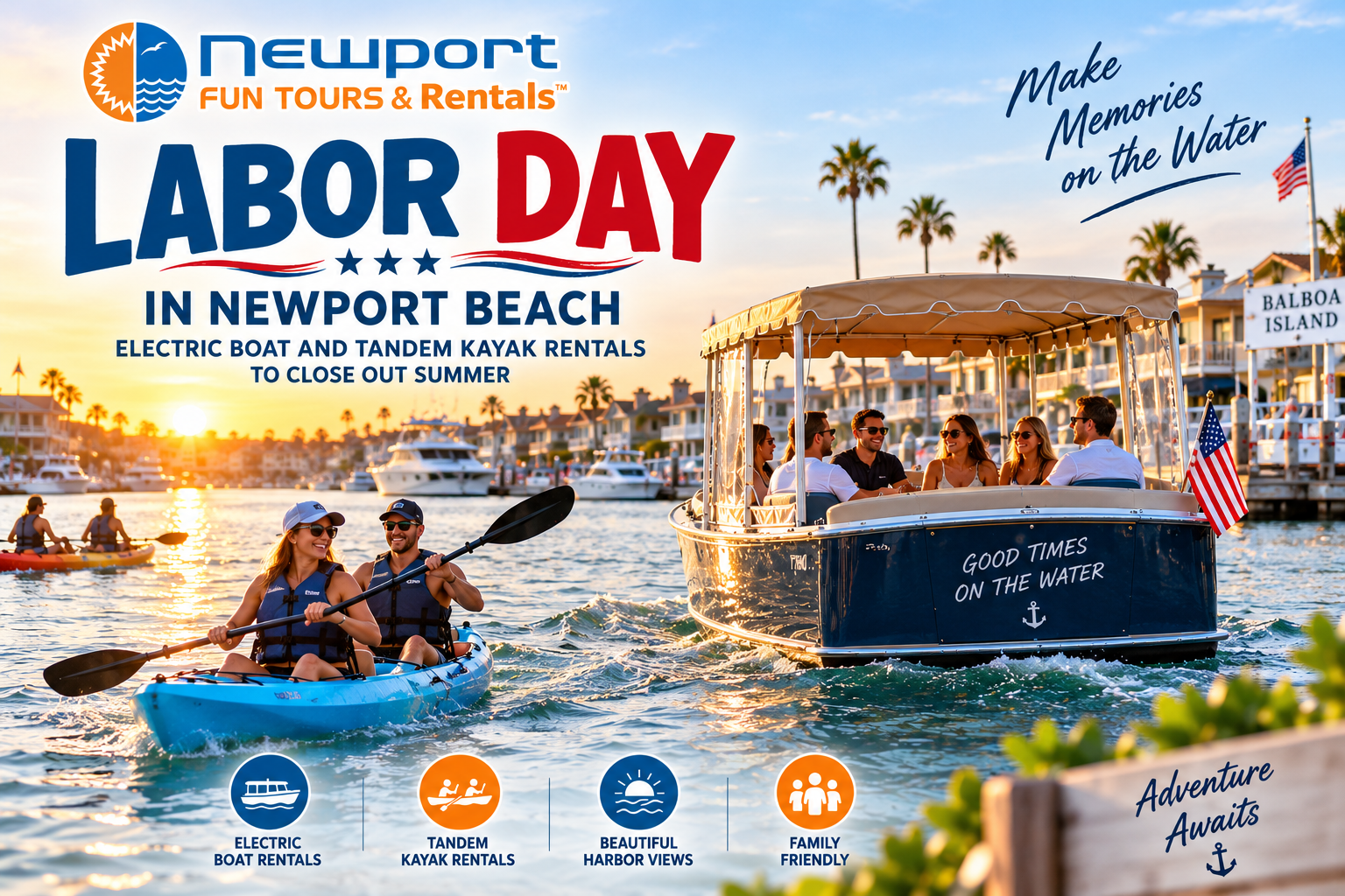 Labor Day Harbor Adventures in Newport Beach