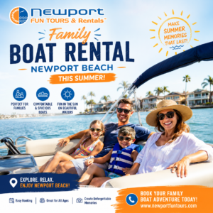 family boat rental newport beach summer